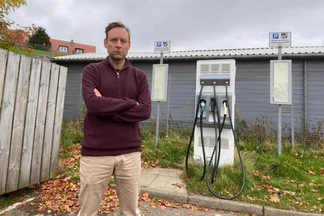Liam Kerr raised concerns that cash-strapped councils won’t be able to afford to pay for the upkeep of chargers.