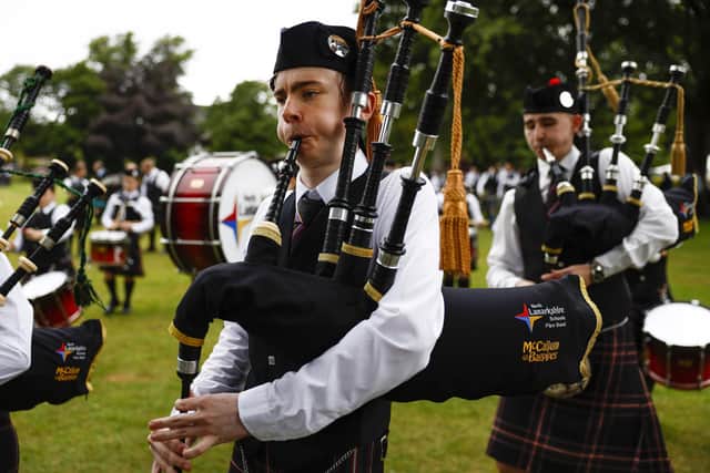 Research found teenagers at Preston Lodge High who learned a traditional Scottish instrument outperformed their classmates in exams (Pictures: Jeff J Mitchell/Getty Images)