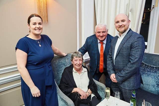 Blackwood team L to R Anne Jenkins, Elaine Willis, Andy Magee and William Wright