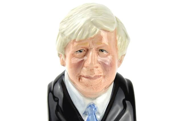 Most popular: novelty Toby Jugs of Prime Minister Boris Johnson topped sales figures