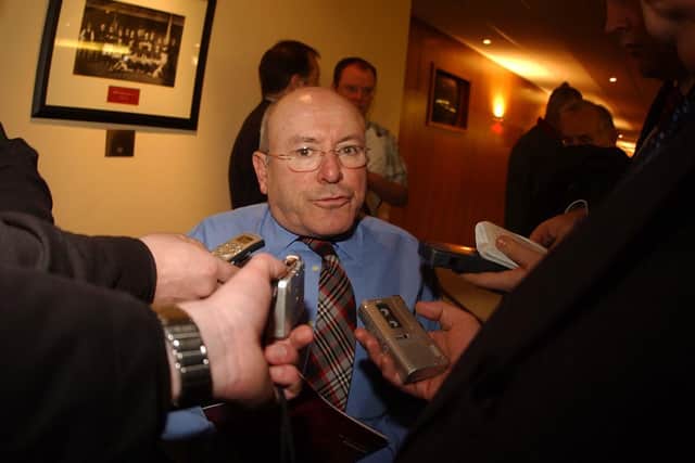 Former Hearts chairman Les Deans.