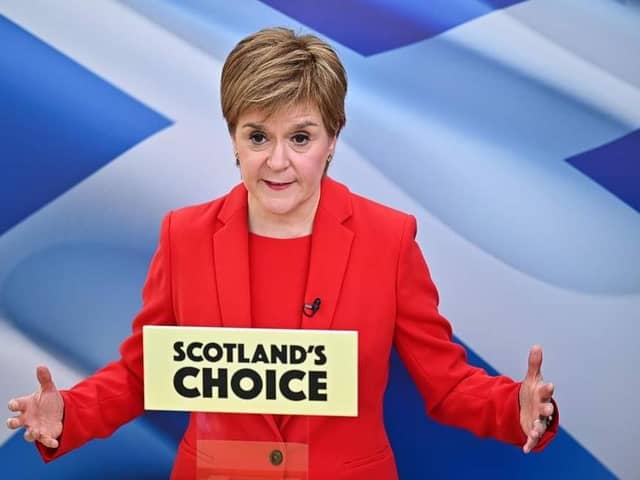 Nicola Sturgeon will set out the first of a series of papers which will outline the arguments for an independent Scotland (Picture: Jeff J Mitchell/WPA pool/Getty Images).