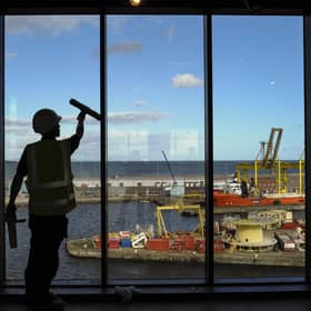 ​Forth Ports is investing at its facility in Leith, as viewed from the Port of Leith Distillery (Picture: Lisa Ferguson)