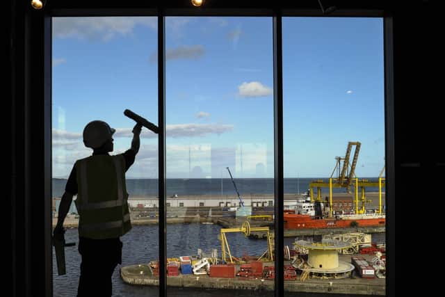 Forth Ports is investing at its facility in Leith, as viewed from the Port of Leith Distillery (Picture: Lisa Ferguson)
