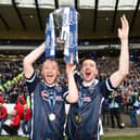 Boyce, left, won the League Cup against Hibs with Ross County in 2016.