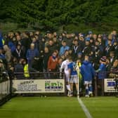 St Johnstone players have to walk through their fans after Kelty Hearts defeat in Scottish Cup. Pic: Kevin Marshall