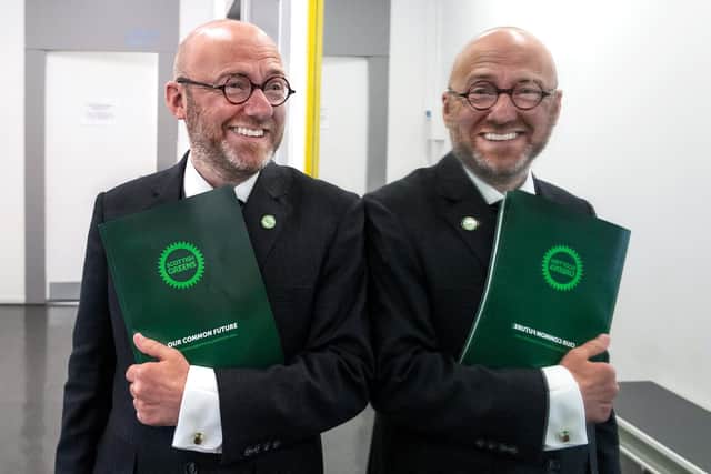 Scottish Greens co-leader Patrick Harvie, at the launch of his party's election manifesto, said there was 'no more place in our party for transphobia than there is for racism' (Picture: John Devlin)
