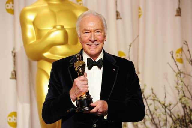 Christopher Plummer collecting the Best Supporting Actor Award for Beginners in 2012