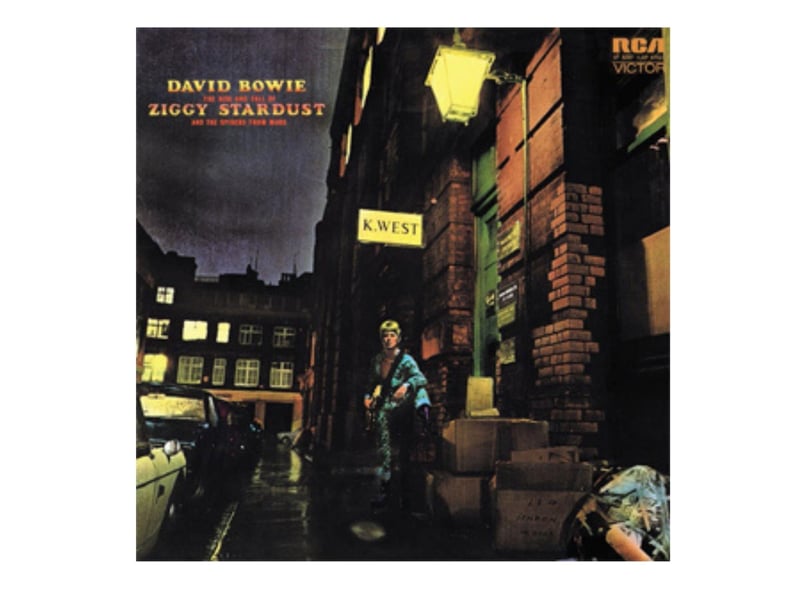 David Bowie's sole entry on the list is concept album 'The Rise and Fall of Ziggy Stardust and the Spiders from Mars'. It was Bowie's performance of 'Starman', the first single taken from the album, on the BBC's Top of the Pops that propelled him to fame.
