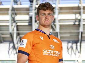 Darcy Graham models Edinburgh Rugby's new away kit. Picture: Ross MacDonald/SNS