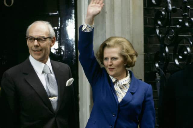 Margaret Thatcher pictured in Downing Street in May 1979 after her first election victory (Picture: Tim Graham/Getty Images)