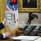 Donald Trump made much use of Twitter while president (Picture: Doug Mills/pool/Getty Images)