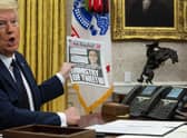 Donald Trump made much use of Twitter while president (Picture: Doug Mills/pool/Getty Images)