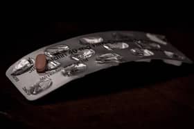A statin tablet on an empty packet. Picture: Lauren Hurley/PA Wire