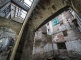 The interior basement level of the Mackintosh Building at Glasgow School of Art. Picture: Jane Barlow/PA Wire