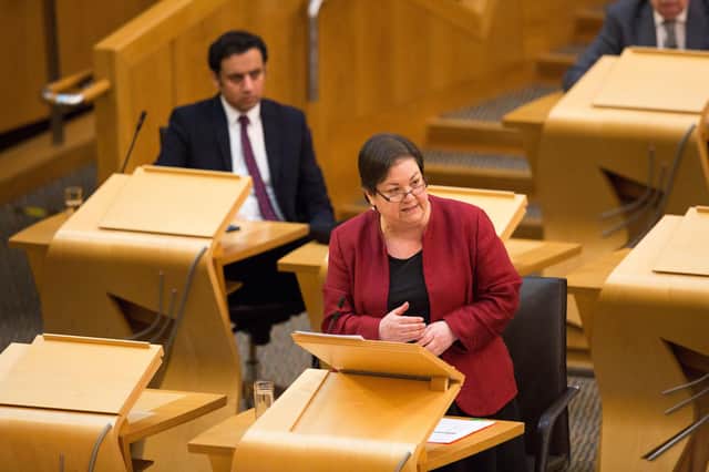 Jackie Baillie at First Minister's Questions.