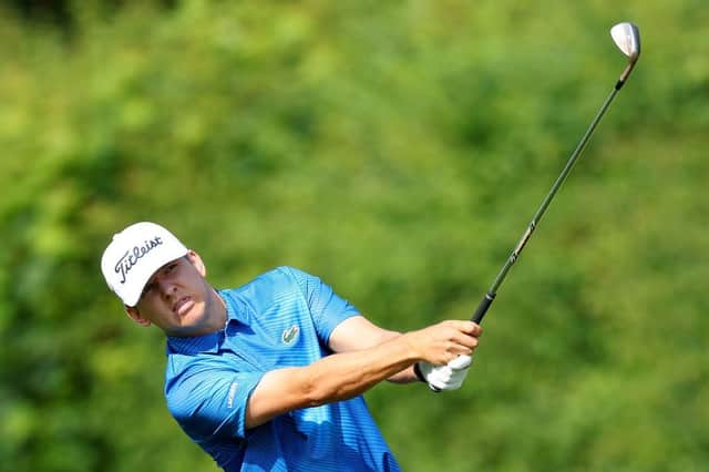 Yannik Paul in action during day one of the Betfred British Masters hosted by Sir Nick Faldo 2023 at The Belfry. Picture: Andrew Redington/Getty Images.