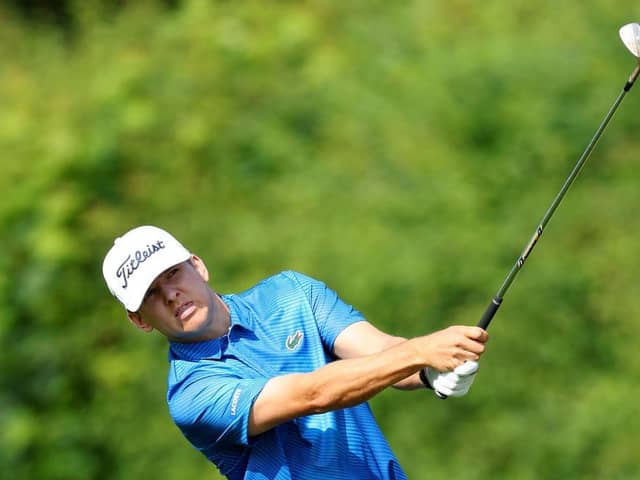 Yannik Paul in action during day one of the Betfred British Masters hosted by Sir Nick Faldo 2023 at The Belfry. Picture: Andrew Redington/Getty Images.