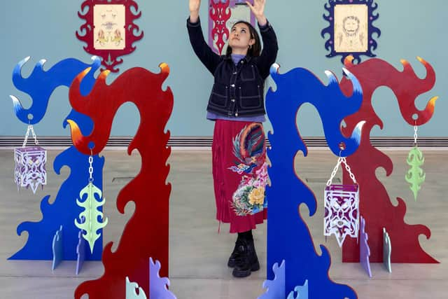 Artist Hannah Lim and her Ornamental Mythologies at Edinburgh Printmakers PIC: Neil Hanna Photography