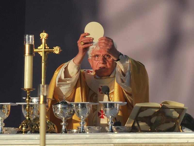 Pope Benedict addressed the crowd at Bellahouston Park.