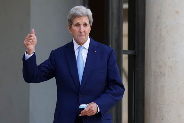 US Special Presidential Envoy for Climate John Kerry has described the COP26 climate summit as the 'last, best hope' to keep global warming within 1.5C (Picture: Ludovic Marin/AFP via Getty Images)