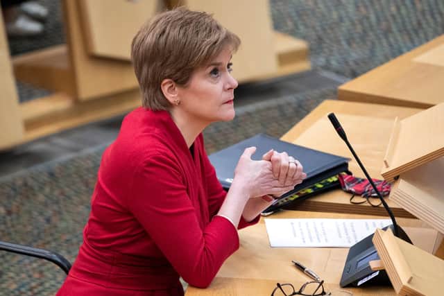 First Minister Nicola Sturgeon. Picture: Andy Buchanan- Pool/Getty Images