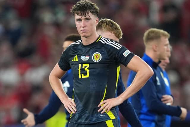 Scotland's Jack Hendry reacts after exiting the tournament following the UEFA Euro 2024 Group A match at the Stuttgart Arena in Germany. Picture on Sunday