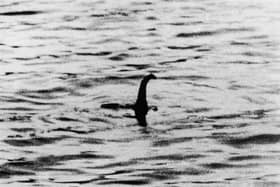 A view of the Loch Ness Monster, near Inverness, Scotland, April 19, 1934. The photograph, one of two pictures known as the 'surgeon's photographs,' was allegedly taken by Colonel Robert Kenneth Wilson, though it was later exposed as a hoax by one of the participants, Chris Spurling, who, on his deathbed, revealed that the pictures were staged by himself. (Photo by Keystone/Getty Images)
