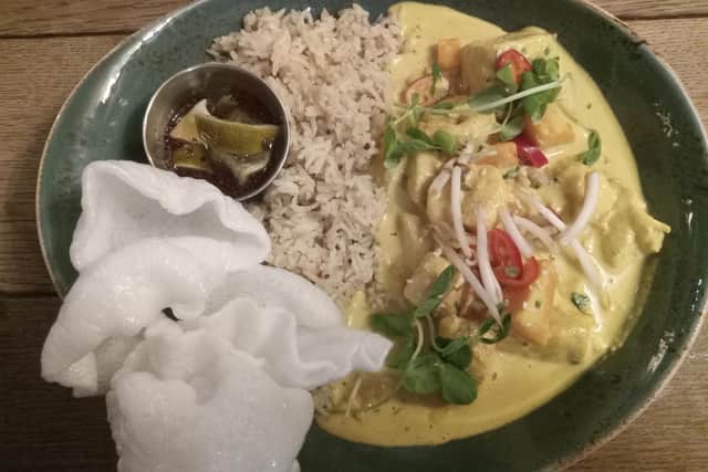 The wonderful Malaysian seafood curry at The Fenwick - courtesy of chef Steve