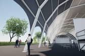 An image of what the EIF's new Edinburgh Park pop-up pavilion will look like.