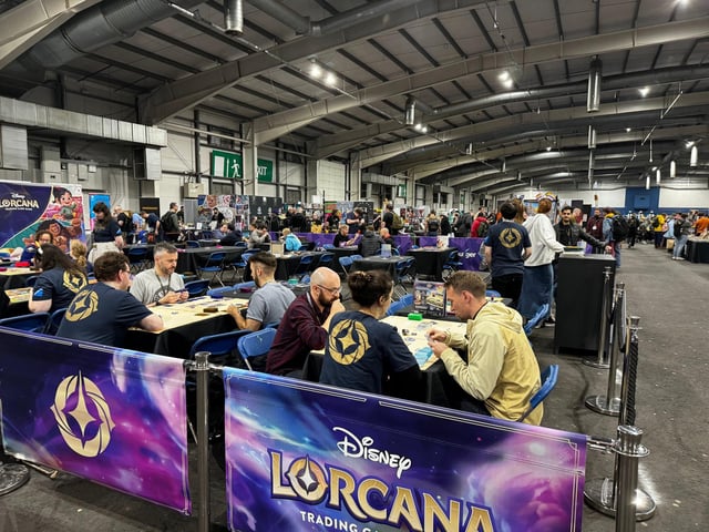 Play games based on popular media, like Disney Lorcana by Ravensburger.