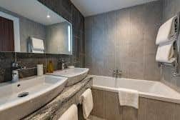An en-suite bathroom in one of the 47 bedrooms. Contributed