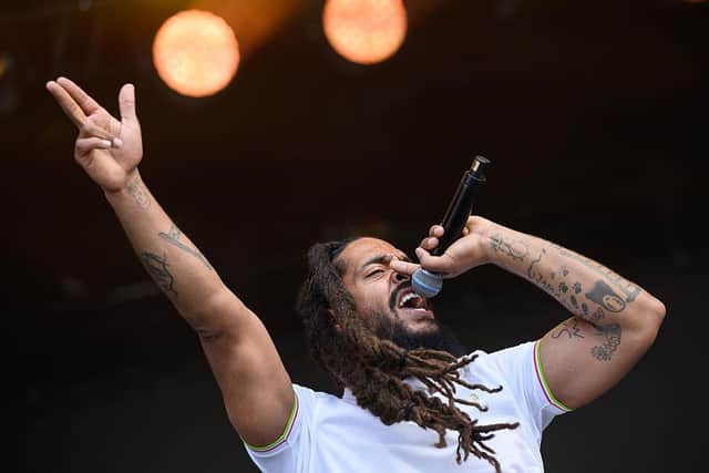 Bobby Vylan of the Bob Vylan duo at this year's Glastonbury festival (Picture: Leon Neal/Getty Images)
