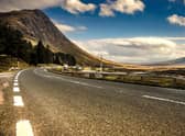 The A82 through Glencoe, a hugely popular tourist route where stopping your car is now illegal. PIC: Getty.