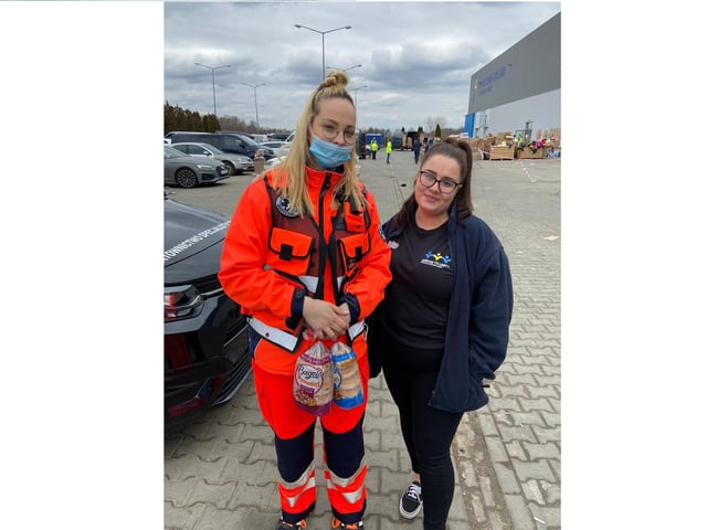 Members of Bridge to Unity, from Emsworth, delivering supplies to the border between Poland and Ukraine to help Ukrainian refugeesMarch 5/6, 2022