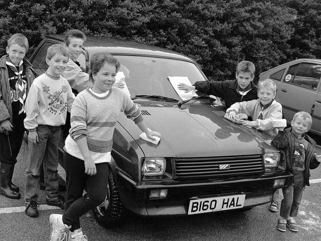 The Cubs took part in a charity car wash in 1990 - do you recognise any of these faces?