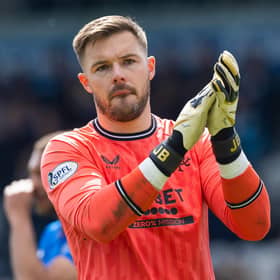 Rangers goalkeeper Jack Butland has been nominated for the PFA Scotland Player of the Year award.  (Photo by Craig Williamson / SNS Group)