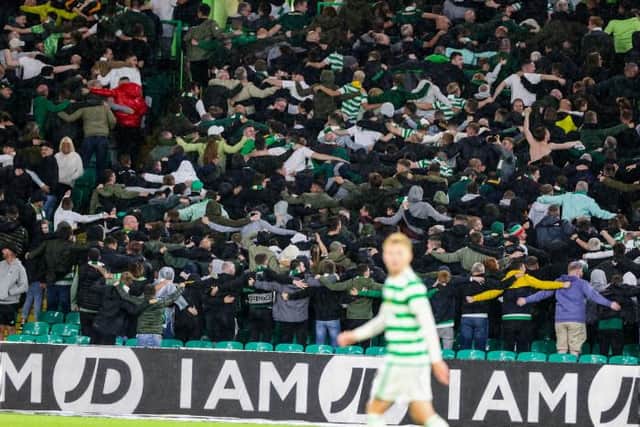 Celtic Huddle during a UEFA Europa League 2nd Leg Qualifer between Celtic and Jablonec at Celtic Park, on August 12, 2021, in Glasgow, Scotland. (Photo by Craig Williamson / SNS Group)