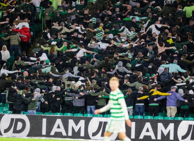 Celtic Huddle during a UEFA Europa League 2nd Leg Qualifer between Celtic and Jablonec at Celtic Park, on August 12, 2021, in Glasgow, Scotland. (Photo by Craig Williamson / SNS Group)