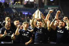 This Scotland team won't be content with winning the Calcutta Cup. (Photo by ANDY BUCHANAN/AFP via Getty Images)