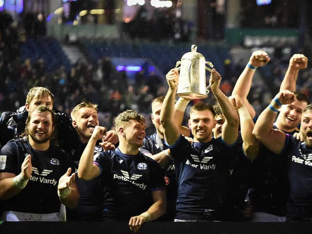 This Scotland team won't be content with winning the Calcutta Cup. (Photo by ANDY BUCHANAN/AFP via Getty Images)