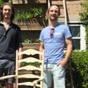 From left: Sam Cooper and Richard Platt open the workshop on 1 July. Picture: Marchmont House.