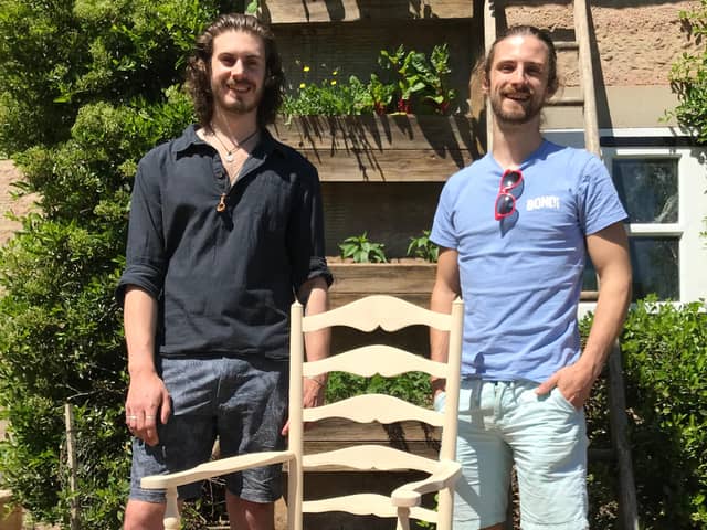 From left: Sam Cooper and Richard Platt open the workshop on 1 July. Picture: Marchmont House.