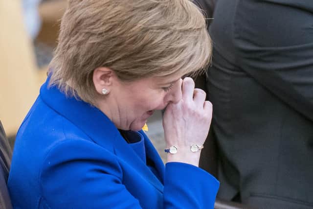 Outgoing First Minister Nicola Sturgeon. Picture: Jane Barlow/PA Wire