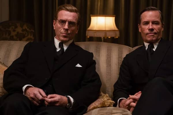 Damien Lewis and Guy Pearce in A Spy Among Friends