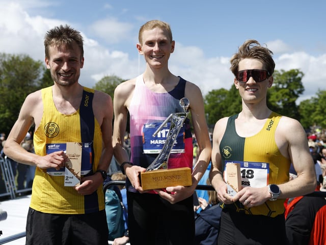 At the finishing line