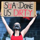Pupils campaigned against the SQA's exam results system before a government u-turn. Picture: John Devlin