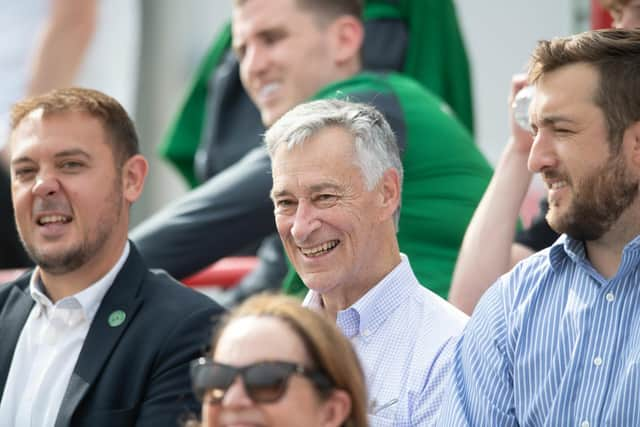 Hibs chairman Ron Gordon at the recent Premier Sports Cup match against Bonnyrigg Rose. (Photo by Mark Scates / SNS Group)