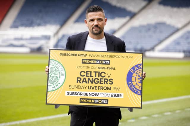 Former Rangers striker Nacho Novo promoting a Scottish Cup semi-final for his old club against Celtic that he maintains should seem Giovanni van Bronckhorst's men boosted not brought to their knees physically by their endeavours in reaching the Europa League semi-final on Thursday. (Photo by Alan Harvey / SNS Group)