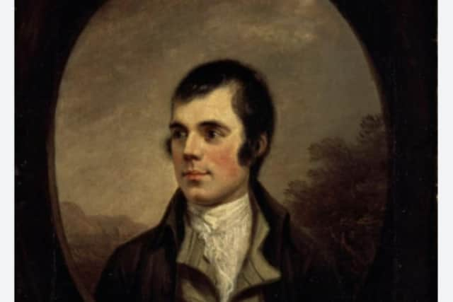 The portrait of Robert Burns by Alexander Nasmyth. PIC: Contributed.